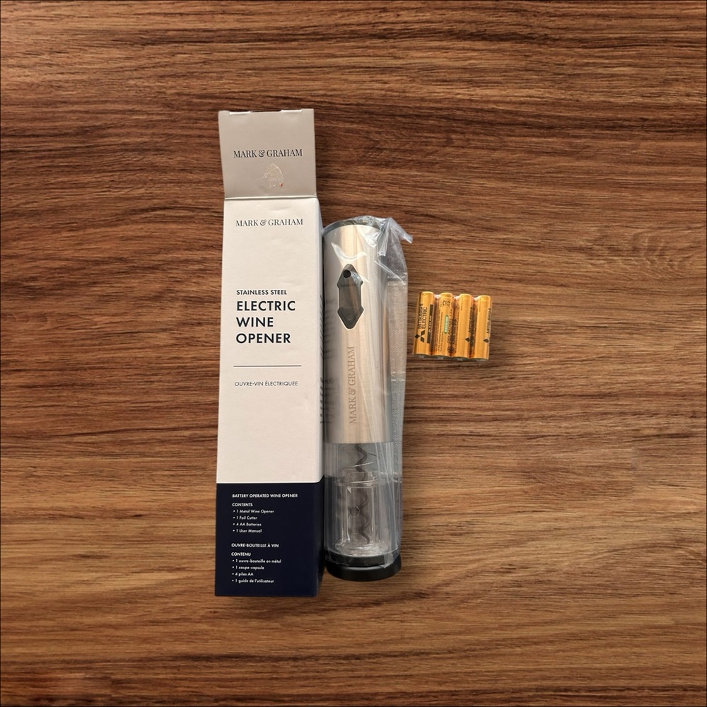 Mark & Graham Silver Electric Wine Opener